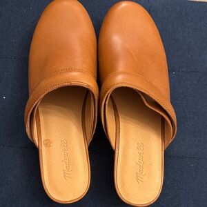 Madewell Women's Brown Leather Clogs